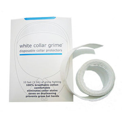 Solutions That Stick White Collar Grime Disposable Collar Protectors