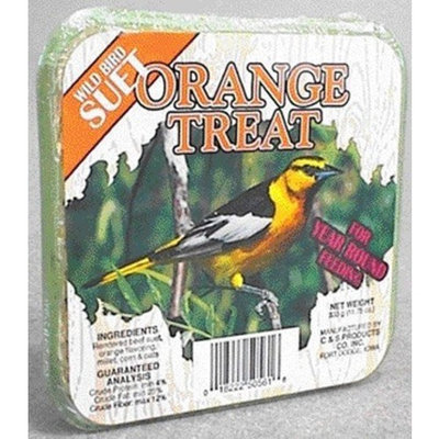 C And S Products Co Inc P C and s products 2450561 Orange Suet Wild Bird Treat (Case of 24)
