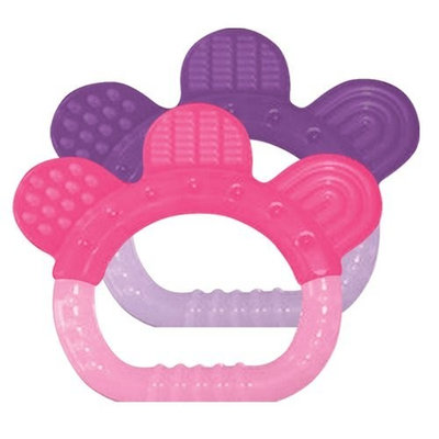 green sprouts 2 Pack Sili Paw Teether, Girl (Discontinued by Manufacturer)