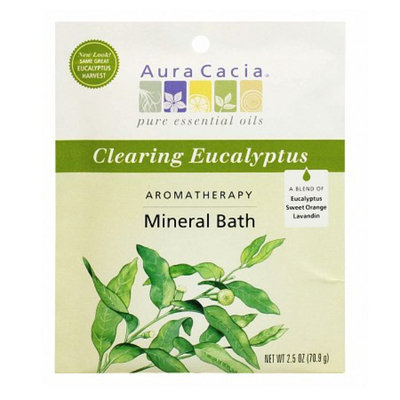 Aura Cacia Aromatherapy Mineral Bath Clearing Eucalyptus