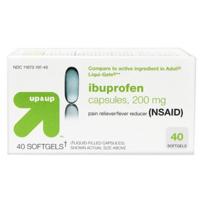 up & up up&up Ibuprofen Pain Reliever and Fever Reducer Sofgels - 40 Count