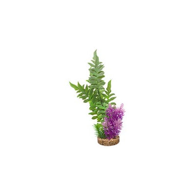 Petco Green & Purple Fiesta Seagrass Plastic Aquarium Plant