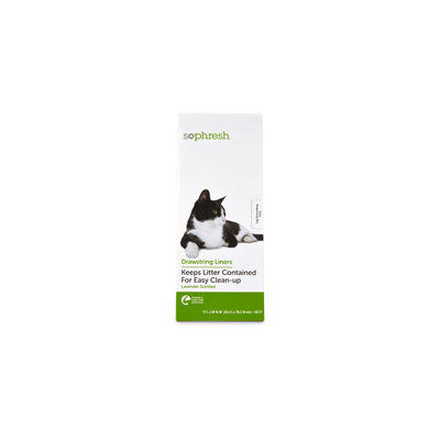So Phresh Lavender Scented Litter Box Liners, 20 count, 17 L X 30 W