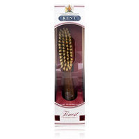 Kent Ladies Hairbrush - Narrow Purse Size Pure White Bristle Danta Wood Brush