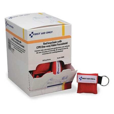 First Aid Only CPR Faceshield with Chain (5-3/4 in L). Model: J5095GR