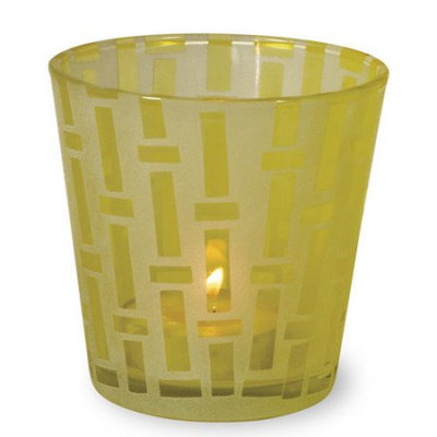Boston International Glass Tealight, Blue (Set of 4)