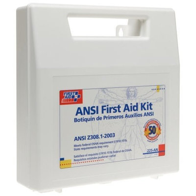 First Aid Only 50 Person Bulk First Aid Kit, Ansi, 196-Piece Kit