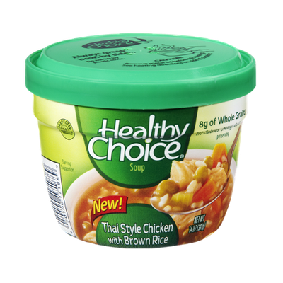 Healthy Choice Thai Style Chicken with Brown Rice Soup