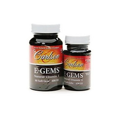 Carlson Laboratories E-Gems 90+44 400 IU - 134 Softgels - Vitamin E Complex