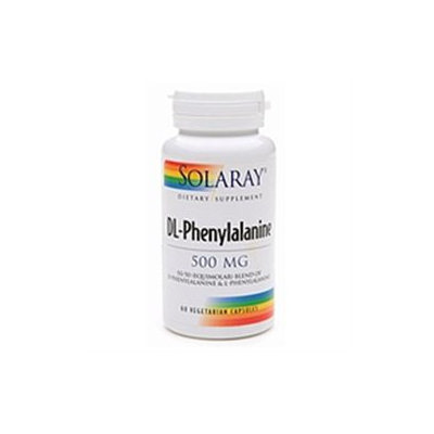 Solaray DL-Phenylalanine - 500 mg - 60 Vegetarian Capsules