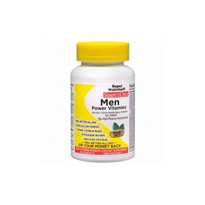 Super Nutrition - Simply One Men Multivitamin - 90 Vegetarian Tablets