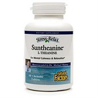 Stress Relax Suntheanine L-Theanine 60 Tablets, Natural Factors