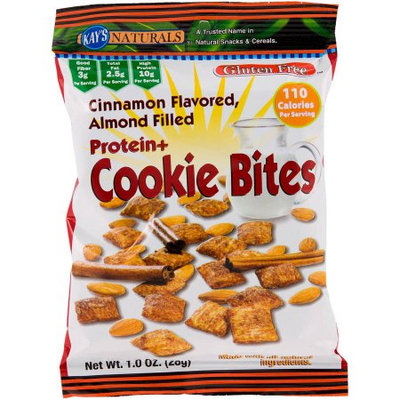 Kays Naturals Kay's Naturals Cinnamon Flavored, Almond Filled Protein+ Cookie Bites, 1 oz, (Pack of 3)