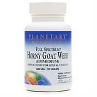 Planetary Herbals Full Spectrum Horny Goat Weed 600mg, 90 tablets