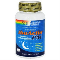 Solaray - IbuActin PM Extra-Strength - 90 Vegetarian Capsules