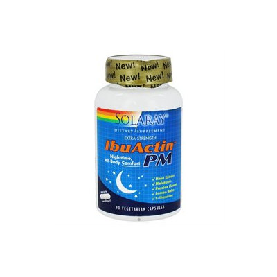 Solaray - IbuActin PM Extra-Strength - 90 Vegetarian Capsules
