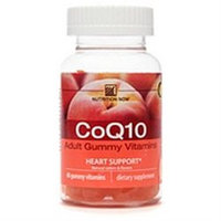 Nutrition Now CoQ10, Adult Gummy Vitamins, Peach 60 gummy vitamins