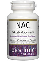 Bioclinic Naturals - NAC N-Acetyl-L-Cysteine 500 mg. - 90 Vegetarian Capsules