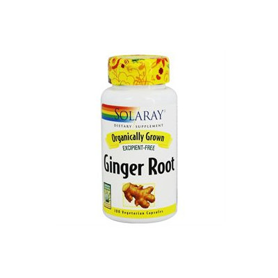 Solaray Organic Ginger Root - 100 Capsules - Other Herbs
