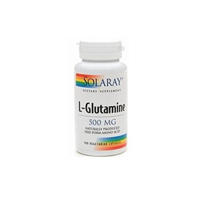 Solaray L-Glutamine - 500 mg - 100 Vegetarian Capsules
