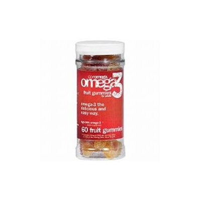 Coromega Omega 3 Fruit Gummies for Adults, 60 ea