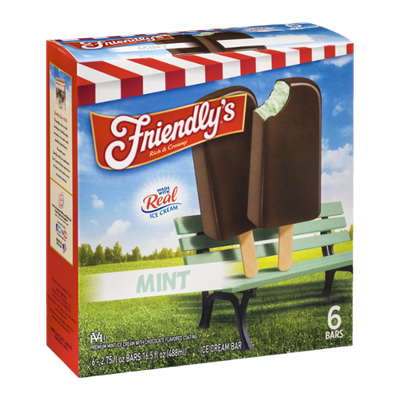 Friendly's Ice Cream Bar Mint - 6 CT