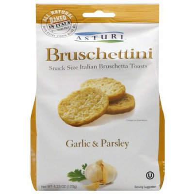 Asturi Bruschettini Garlic & Parsley Bruschetta Toasts, 4.23 oz, (Pack of 12)