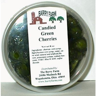 Barry Farm Candied Green Cherries, Whole, 8 oz.