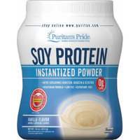 Puritan's Pride Soy Protein Powder Vanilla-16 oz Powder