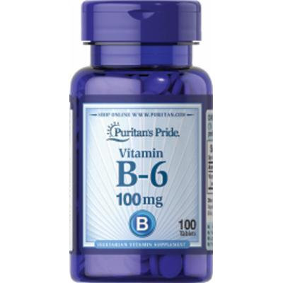 Puritan's Pride Vitamin B-6 (Pyridoxine Hydrochloride) 100 mg-100 Tablets