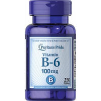 Puritan's Pride Vitamin B-6 (Pyridoxine Hydrochloride) 100 mg-250 Tablets