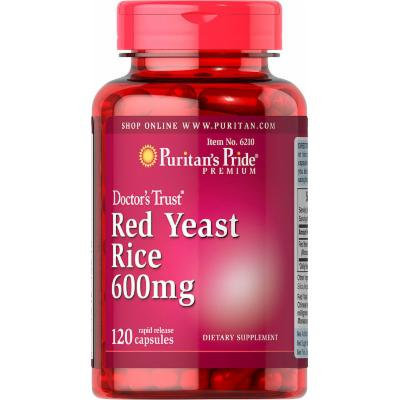 Puritan's Pride Red Yeast Rice 600 mg-120 Capsules