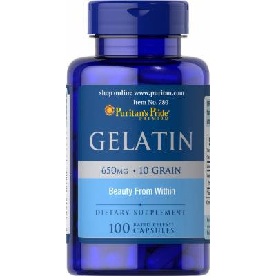 Puritan's Pride Gelatin 650 mg-100 Capsules