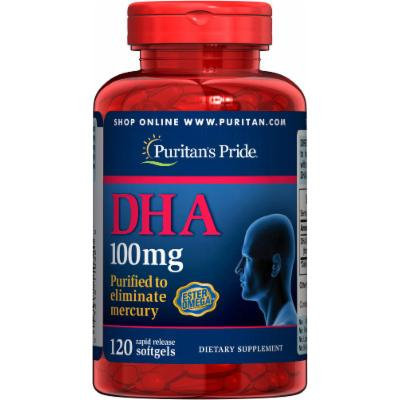 Puritan's Pride DHA 100 mg-120 Softgels