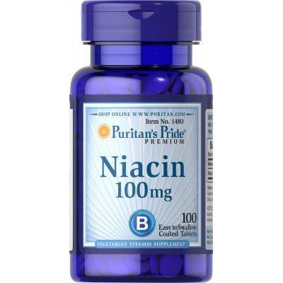 Puritan's Pride Niacin 100 mg-100 Tablets