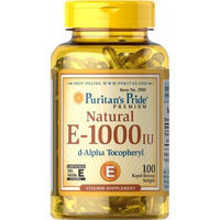 Puritan's Pride Vitamin E-100% 1000 IU Natural-100 Softgels