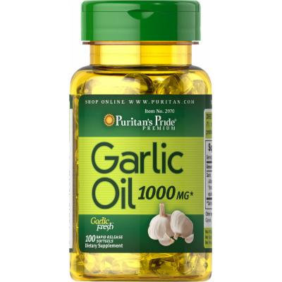 Puritan's Pride Garlic Oil 1000 mg-100 Rapid Release Softgels