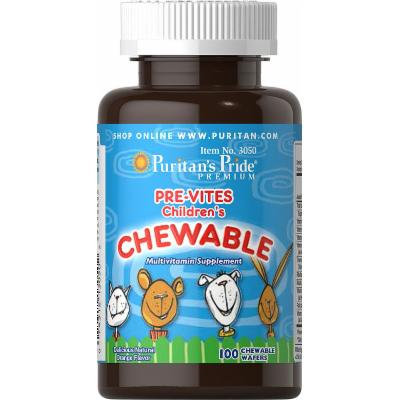 Puritan's Pride Pre-Vites Children's Multivitamin-100 Chewables