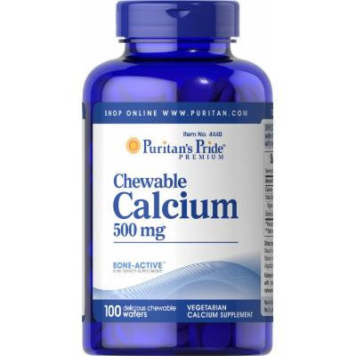 Puritan's Pride Chewable Calcium 500 mg-100 Chewables