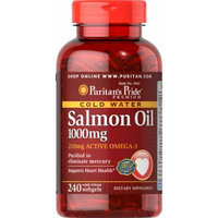 Puritan's Pride Omega-3 Salmon Oil 1000 mg (210 mg Active Omega-3)-240 Softgels
