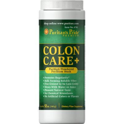 Puritan's Pride Colon Care + (Purified/Powdered Psyllium Husk)-12 oz Powder