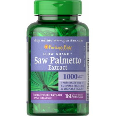 Puritan's Pride Saw Palmetto 1000 mg-180 Softgels