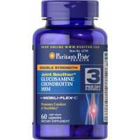 Puritan's Pride Double Strength Glucosamine, Chondroitin & MSM Joint Soother-60 Capsules