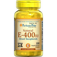 Puritan's Pride Vitamin E-400 iu Mixed Tocopherols Natural-100 Softgels