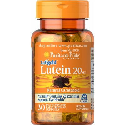 Puritan's Pride Lutein 20 mg with Zeaxanthin-30 Softgels