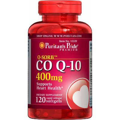 Puritan's Pride Q-Sorb CO Q-10 400 mg-120 Softgels