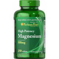 Puritan's Pride Magnesium 500 mg-250 Tablets
