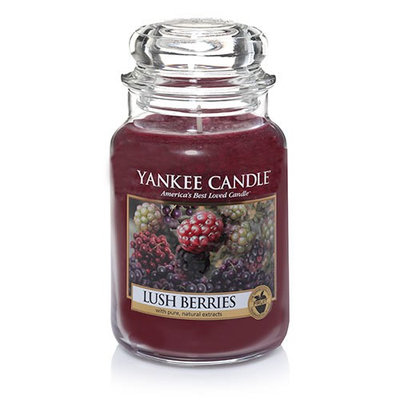 Yankee Candle Lush Berries 22oz. Jar Candle 22 Ounce, Purple