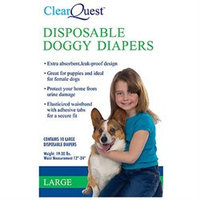 Petedge US948 18 ClearQuest Disposable Doggy Diapers Lrg
