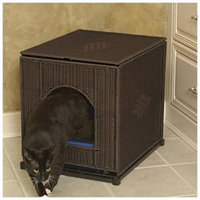 Mr. Herzher's Decorative Litter Pan Cover - Dark Brown - Large